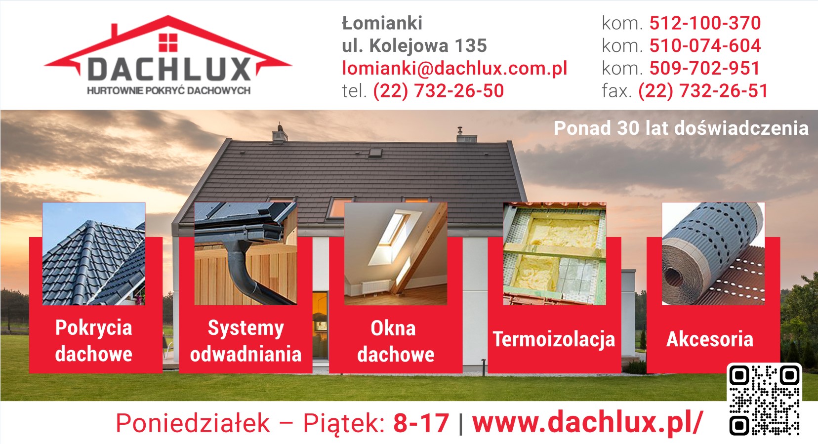 DACHLUX Hurtownie pokryć dachowych - systemy odwadniania ŁOMIANKI systemy odwadniania ŁOMIANKI